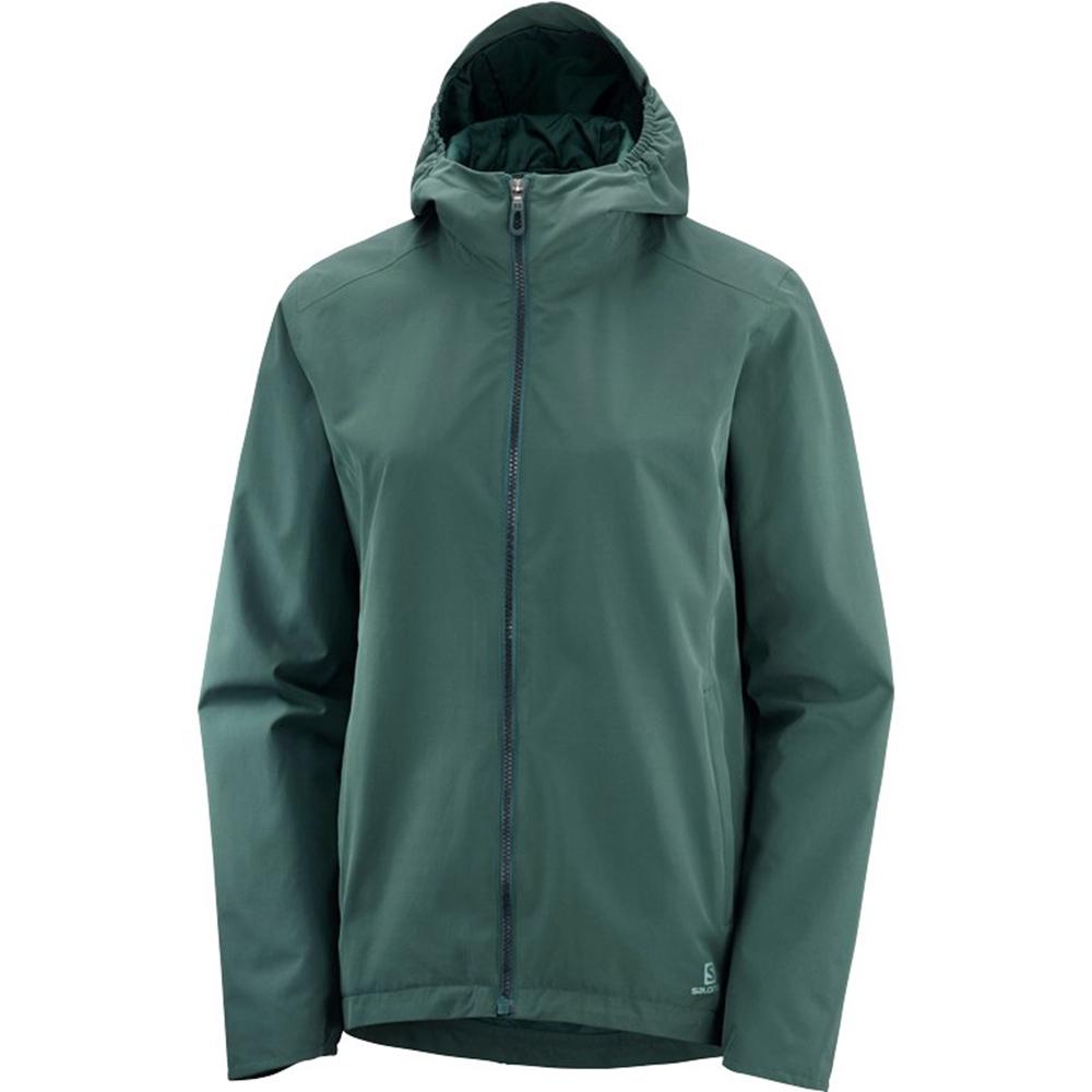 Salomon COMET WP JKT W Chaquetas Mujer - Verde - Colombia (79184-ZDQH)